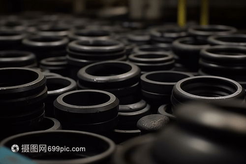 橡膠制造的細節(jié)特寫攝影圖